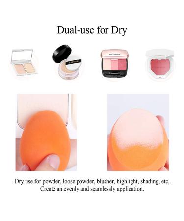 BAIMEI Makeup Sponges & Kabuki Brush Set - Latex-Free Dual Use Beauty Blender for Flawless Powder & Liquid Foundation Application - Buy Online on GoSupps.com