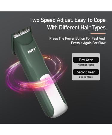 MRY Groin Trimmer for Men & Women - IPX6 Waterproof USB Charging Ceramic Blade - Ultimate Body & Facial Grooming in Ash Black - Buy Online on GoSupps.com