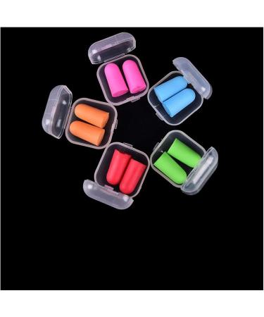 Anti-noise Soft Ear Plugs Sound Insulation Ear Protection Earplugs Sleeping Plugs For Travel Noise Reduction With Plastic Case(Blue) - Buy Online on GoSupps.com