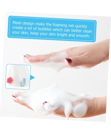 Baluue 12 Pcs Foaming Net Soap Pouch Facial Exfoliating Meshes Bag Face Foam Nets Bag Soap Net or 21x14x0.2cmx3pcs Assorted Colorx3pcs - Buy Online on GoSupps.com