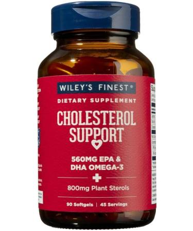 Wiley's Finest Wild Alaskan Fish Oil Cholesterol Support 90 Softgels