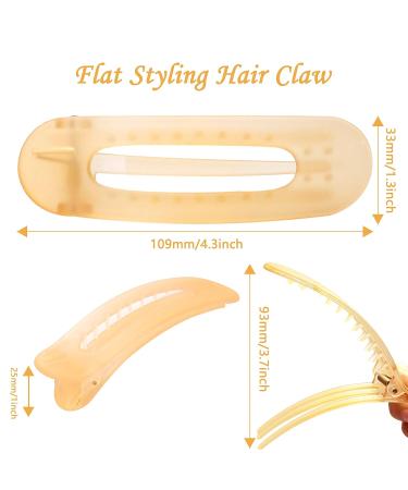 6pcs Large Flat Claw Clips for Thick Hair - Strong Hold Alligator Hair Clips for Women - Fashion Hair Styling Accessories - Buy Online on GoSupps.com