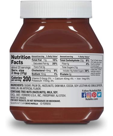 Nutella Chocolate Hazelnut Spread  Perfect Topping for Pancakes  26.5 Ounce (Pack of 6) - Buy Online on GoSupps.com