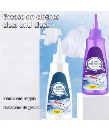 2PC Enzyme Laundry Stain Remover - Fast & Effective Stain Cleaning Solution for Clothing | Purple Bottle - Buy Online on GoSupps.com
