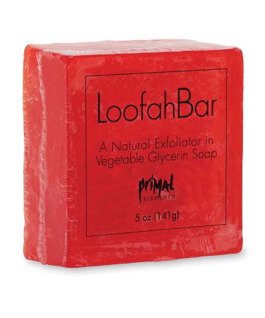 Primal Elements Watermelon Loofah Bar Soap  5 Ounce