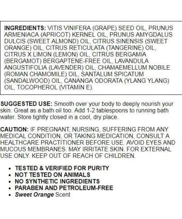 Aura Cacia Aromatherapy Body Oil - Relaxation & Tangy Citrus Aroma (4 Fl Oz) | International Shipping Available - Buy Online on GoSupps.com