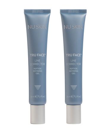 NuSkin Tru Face Line Corrector | Wrinkle Reducing Peptides | Aging for Fine Lines | Targets Mouth Lines & Forehead Wrinkles for Youthful Smooth Skin | Put on before makeup & Face Wash | 2 Pack 1 Fl Oz (Pack of 2)