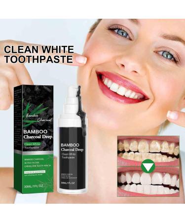 Activated Carbon Toothpaste - Brightening & Deep Cleaning Bamboo Charcoal Formula for Fresh Breath & Stain Removal (1PC) - Buy Online on GoSupps.com