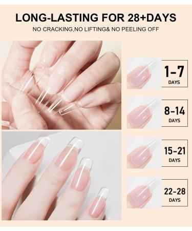 Builder Solid Gel for Nails - Clear & White 3D Sculpting Gel for Press On & Acrylic Nail Extensions - 8ml - Buy Online on GoSupps.com