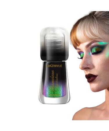 Color Shift Eyeshadow | Metal Colors Shift Liquid Shimmer Eyeshadow - Eye Makeup Supplies Highly Pigmented Christmas Halloween Makeup for Girls Women Females 02#