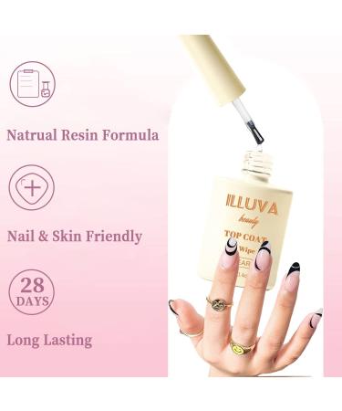 No Wipe Gel Top Coat UV/LED Gel Nail Polish Topcoat Top Shine Bright - Clear 12 ml Top Coat - Clear - Buy Online on GoSupps.com