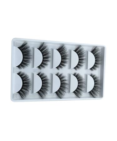 Beatifufu 5 Pairs Fake Eyelashes Beauty Eyelashes Fake Bottom Lashes Natural False Eyelashes Accessories Eyelashes Accessory Natural False Lashes Fake Lashes Girl Eyelash Fiber