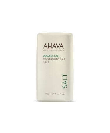 AHAVA Dead Sea Moisturizing Salt Soap  Soap-Free Bar For Body and Face  Gentle Soap For Men And Women  3.4 Ounce - Product Appearance May Vary moisturizing salt 3.4 Ounce (Pack of 1)