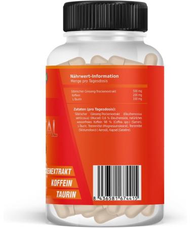 Healthy Fusion Goodbye Fatigue | Natural Energy & Anti-Tired Formula | Eleutherococcus Taurine & Caffeine | Boost Muscle Performance | 60 Capsules - Buy Online on GoSupps.com