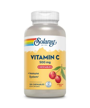 Solaray Vitamin C Chewable Natural Cherry 500 mg 100 Chewable