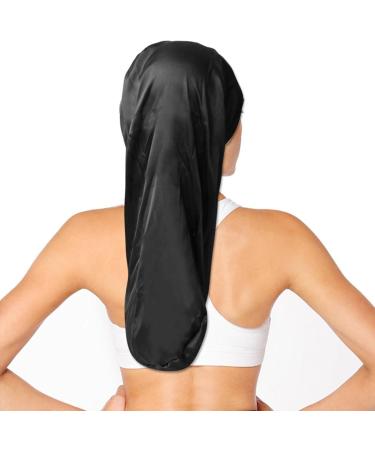 Satin Sleeping Hood for Long Curly Hair - Silk Bonnet & Hair Protection | Overnight Hair Care - Buy Online on GoSupps.com