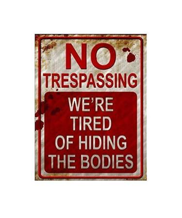 BEWARE OF Retro Metal Sign Flag Plaque Bar Club Cafe Garage Wall Decor Art Multipurpose Cleaning Wipes (Silver One Size) Silver One Size