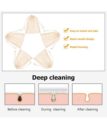 Beaupretty 5Pcs Exfoliating Soap Pouches - Cotton Linen Shower & Spa Accessories (Mixed Colors) | International Shipping Available - Buy Online on GoSupps.com