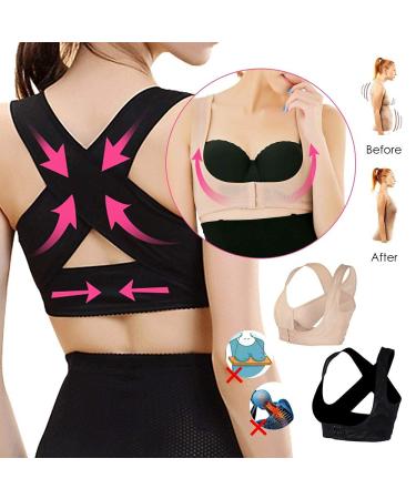 Posture Corrector Adjustable Posture Corrector Corset Back Straightener Braces Support Clavicle Spine Back Shoulder Lumbar Brace Support Belt Back Brace (B S) Better life Nude M - Buy Online on GoSupps.com