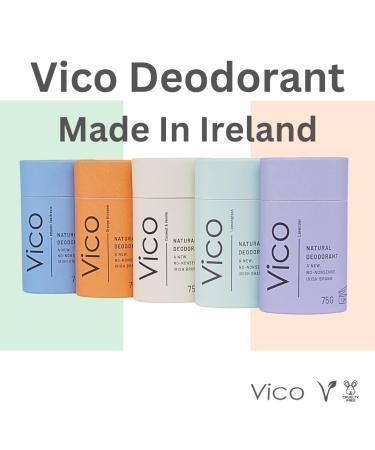 Vico Natural Plastic Free Deodorant Stick 2.65 Oz Lemongrass - Effective Odor Protection Plastic Free Vegan Cruelty Free Unisex Men Women Lemongrass 1 Pack - Buy Online on GoSupps.com
