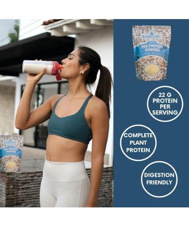 RawGuru Organic Pea Protein Powder - 16 oz | USDA Organic Gluten Free Non-GMO Vegan | Premium Plant Protein for Optimal Health - Buy Online on GoSupps.com