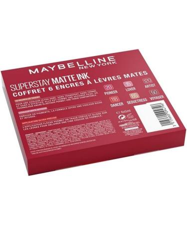 Maybelline New York Superstay Matte Ink Liquid Lipstick Set - 6 Long-Lasting Shades: Lover Seductress Artist Dancer Pioneer - Shop Internationally! - Buy Online on GoSupps.com
