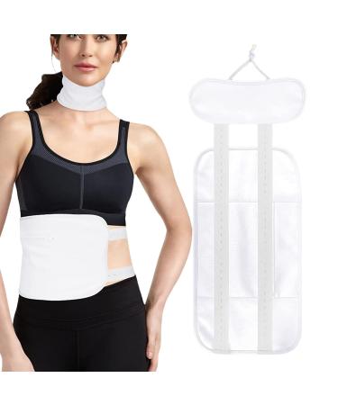 Tebinzi castor oil pack wrap |Reusable bio castor oil pack kit castor oil packs for liver - organic castor oil packs for liver castor oil pack compress set white set