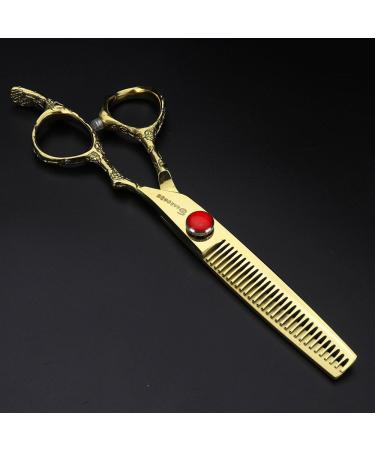 Golden Professional Hairdressing Scissors Set - 6 Inch & 7 Inch | Premium Quality for Stylists & Barbers - Buy Online on GoSupps.com