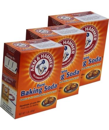 Arm & Hammer Baking Soda 454g| Baking Soda | Used with White Vinegar | Baking Soda For Cleaning | Arm & Hammer | Baking Soda - Pack of 3