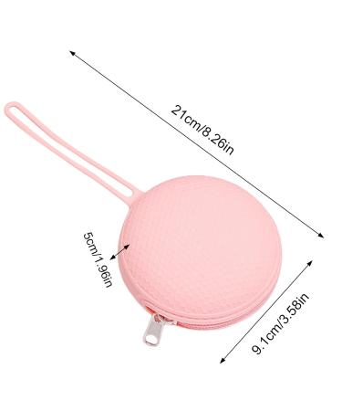 Buy Portable Waterproof Silicone Pacifier Holder | Cute Pink Storage Bag with Zipper - International Shipping Available - Buy Online on GoSupps.com