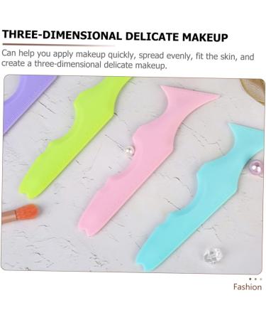 MAGICLULU 15 Pcs Silicone Beauty Ruler Mascara Applicator Purple Mascara Lash Tool Lipstick Wearing Face - Buy Online on GoSupps.com