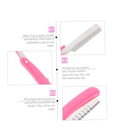 Frcolor Women's Eyebrow Trimmer Set - 3 Pack Travel Facial Shavers Safe Stainless Steel Peach-Fuzz Razors in Assorted Colors - Buy Online on GoSupps.com