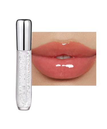 Clear Lip Gloss Set Moisturizing Lip Oil with Hyaluronic Acid Lipgloss Care Fruit Flavoured Lip Oil For Dry Lip Glitter Shine Lip Glaze Gift for Women Teenage Girls (06)