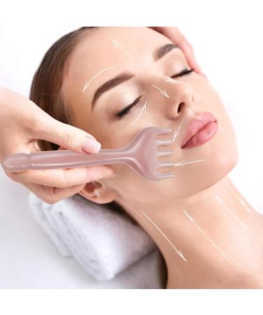 Beavorty 2pcs Wide Tooth Hair Comb Set - Scalp Massage Comb & Hand Massager for Lymphatic Health - Ideal for Relaxation and Hair Care - Buy Online on GoSupps.com