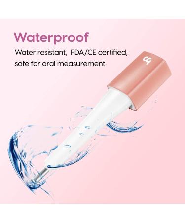 Femometer Smart Basal Thermometer - High-Precision BBT Thermometer for Ovulation & Fertility Tracking with Femometer App Sync - Gold - Buy Online on GoSupps.com