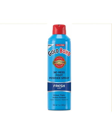 Gold Bond Foot Powder Spray Fresh Scent 7oz Can (207ml) - 2 Pack - Buy Online on GoSupps.com