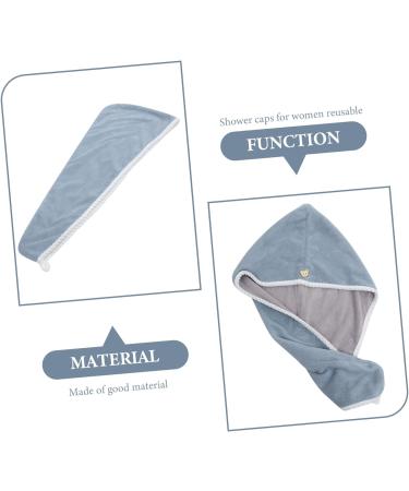Ciieeo Coral Fleece Dry Hair Hat Hair Turban Shower Caps Shower Cap for Hair Fast Drying Hair Wraps Hair Covers for Shower Reusable Shower Cap Towel Large Miss Necessity - Buy Online on GoSupps.com