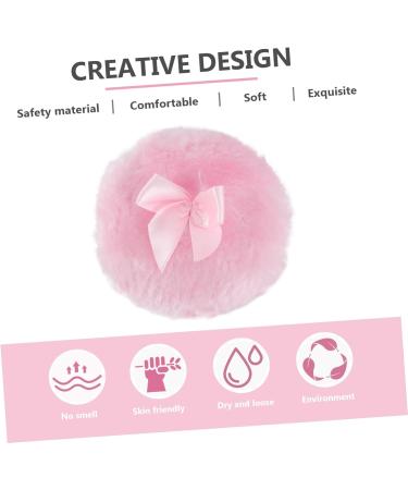 FRCOLOR Body Powder Puff bows Long Hair bow tie Glitter Dry Cosmetic Puff Pad - Buy Online on GoSupps.com