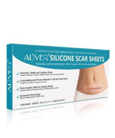 Exceart Silicone Scar Sheets - Cica Care Gel Tape for Surgery, Burns, Acne Scars - 1 Box Scar Removal Sticker - Buy Online on GoSupps.com