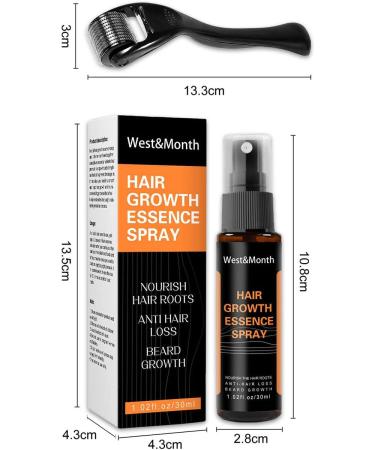 JITASHWA Hair Growth Spray Hair Regrowth Treatment Essence with Beard Growth Roller Hair Growth Serum for Repairing Hair Follicles Preventing Hair Loss Hair Thickening Products for Men & Women - Buy Online on GoSupps.com