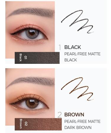 SELFBEAUTY Ultra Slim Waterproof Gel Eyeliner Pencil - Matte Black | Long Lasting & Smudge Proof Retractable Eye Makeup Pencil for Women - Buy Online on GoSupps.com