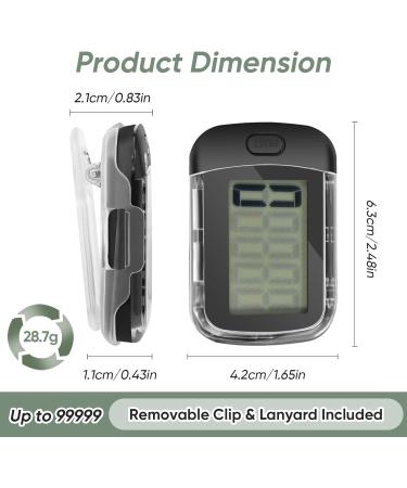 Buy 3D Pedometer - Accurate Walking Tracker with Clip/Lanyard & Large LCD Display for Women & Kids | International Shipping Available - Buy Online on GoSupps.com