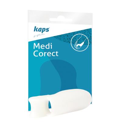 Kaps hallux valgus toe spreader with toe cap BPA free super soft thanks to soft silicone gel transparent universal size medi corect