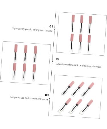 DRESSOOS 6pcs Eyeliner Stick Lip Gloss Squeeze Tubes Clear Eyelash Mascara Cute Lip Gloss Bottle The Pet - Buy Online on GoSupps.com