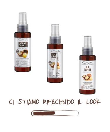 Omia KO Organic Hair Oil with Macadamia | Repair Damaged Hair Silicone-Free 100ml - Buy Online on GoSupps.com