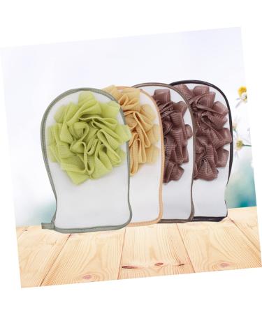 Buy NOLITOY 2-in-1 Bath Scrub Towel Mitt & Exfoliating Gloves | Spa Quality Shower Mittens | Ideal for Exfoliation & Makeup Cleaning | International Shipping Available - Buy Online on GoSupps.com