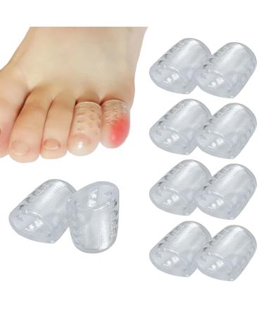 QmjdDymx Toe Protector Anti-Friction Silicone Toe Caps 10PCS Small Toe Sleeve Covers for Corns Blisters Pain Relief