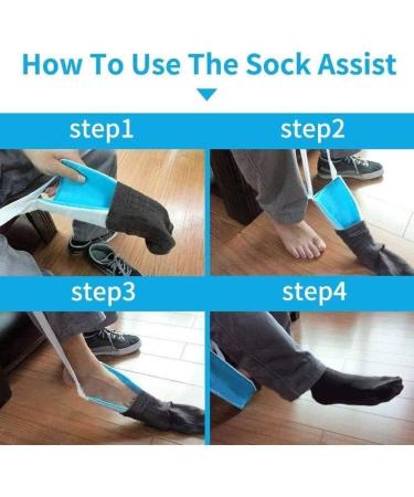 Sock Aide Device for Seniors Sock Helper No Bending Stretching for Pregnancy and Injuries Living Tool Sock Aid Easy On & Easy Off - Buy Online on GoSupps.com