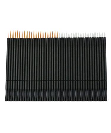 WOONEKY 100pcs Eyeliner Wand Makeup Brushes White Eye Liner Pencils Lip Scrubber Tool Makeup Gadgets Black 15cmX10cm Black