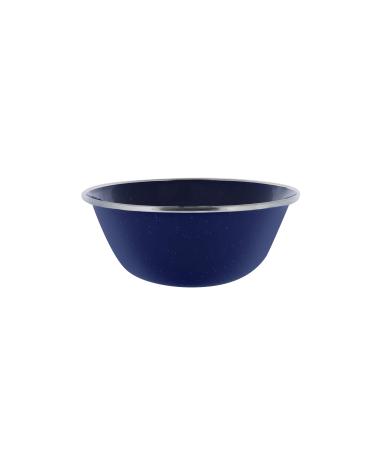 Direct 2 Boater 6" Enamel Camping Bowl - 4 Pack Metal Camping Bowl with Blue Enamel Finish - For Camping, Hiking & Picnics